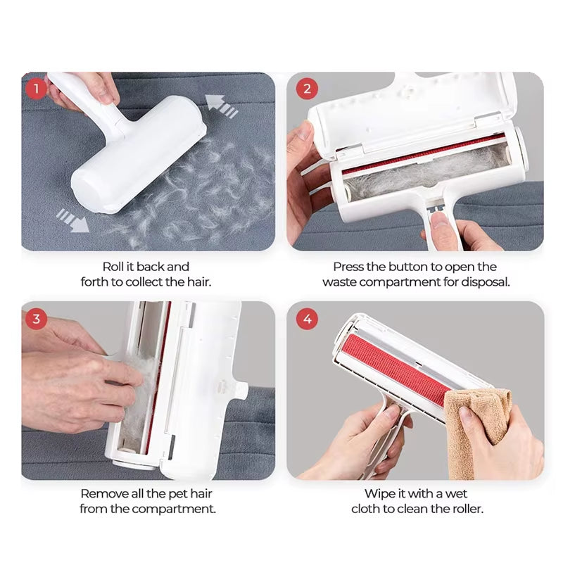 Pet Hair Removel Roller Remover Cleaning Brush Fur Removing Dog Cat Animals Hair Brush Car Clothing Couch Sofa Carpets Combs